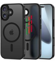 Matinis juodas dėklas Apple iPhone 17 telefonui "Tech-Protect Magmat XT 4-Set Magsafe"