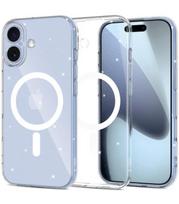 Skaidrus dėklas su blizgučiais Apple iPhone 17 telefonui "Tech-Protect Flexair Magsafe Glitter"