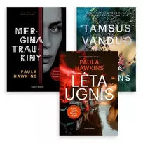 Paula Hawkins 3 knygų rinkinys: Lėta ugnis + Tamsus vanduo + Mergina traukiny