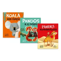 Rachel Bright 3 knygų rinkinys: Koala, kuri išdrįso + Pandos ir jų pažadas + Paniuręs kupranugaris