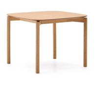 Valgomojo stalas iš uosio 100x100 cm Indara – Kave Home