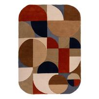 Rankų darbo terakotos spalvos iš vilnos kilimas 200x290 cm Mia Arch – Flair Rugs