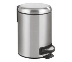 WENKO 22702100 - Šiukšlių dėžė LEMAN 17x25 cm nerūdijančio plieno/satinuota/juoda
