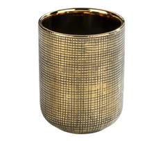 WENKO 24400100 - Dantų šepetėlių puodelis RIVARA 7,5x9,5 cm, auksinis