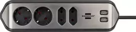 Buitinis ilgintuvas BRENNENSTUHL, 4 vt, 2USB, 2m