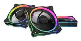 ASUS Prime MR120 Fan ARGB Reverse Black 3in1 Kompiuterio korpusui Ventiliatorius 12 cm Juoda 3 vnt