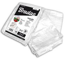 Sustiprintas tentas Bradas White, 3 x 5 m, 90 g/m²