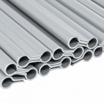 Klipsai tvoros juostai Bradas Solid, 19 cm, 20 vnt., šviesiai pilka