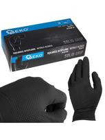 Nitrilinės pirštinės SOLID GRIP, M dydis, juodos (50 vnt.)