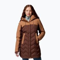 Moteriškas pūkinis paltas Columbia Mountain Croo III Mid Down tobacco/camel brown