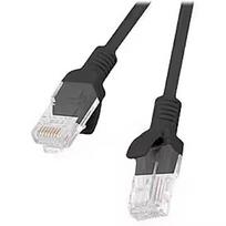 Lanberg Patchcord CAT.5E UTP 0.25M black fluke passed PCU5-10CC-0025-BK
