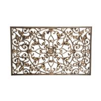Kilimėlis durų 45x75x1,2 cm PVC (metalo imitacija) 4 living 303440