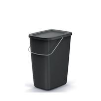 Šiukšliadėžė 12 l 25,3x19,5x34,2 cm juoda COMPACTA Q BASIC KEDEN