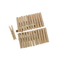 Segtukai skalbiniams mediniai 24 vnt 7 cm Best Choice 68620
