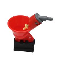 10 pcs Quail Waterer Animal Feeders Automatic Bird Coop Feed Poultry Chicken Fowl Drinker Water Drinking Cups M raudona