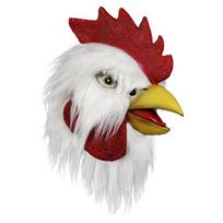 Vištienos kaukė Helovino naujovė Kostiumų Vakarėlis Latekso galvos kaukė Rooster Cosp