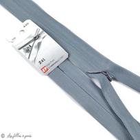 Invisible Zipper - ECLAIR - 22 cm - Oeko-Tex - Anthracite Grey - French Made pilka