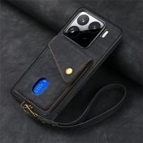 Xiaomi 15 Mobiliojo Telefono Dėklas Anti-drop Kortelių Dėklas Xiaomi 15 Pro Apsauginis Dėklas Automobilio Magnetinis Pritraukimas Retro Verslo Vyrams ir Moterims Xiaomi Xiaomi 15