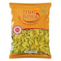 MAI RASOI Auksiniai Žali Besėkliai Razinų Kishmis Maišelis 200g