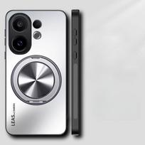 Magnetinis dėklas, skirtas VIVO X200 FE, matinis, smūgiams atsparus, 360° besisukantis žiedo laikiklis, kietas galinis dangtelis, skirtas VIVO S30 Pro mini stovui. vivo X200 FE juoda