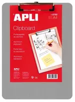 Pagrindas rašymui Apli, A4, be atvertimo, su prispaudėju viršuje, aliuminis