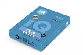 Spalvotas popierius IQ, A4, 160g, DB49, 250 lapų, tamsiai mėlynos spalvos