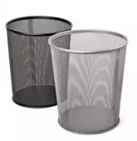 *Šiukšliadėžė Forpus, 13l, metalinė, perforuota sidabro spalvos