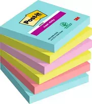 Lipnus užrašų lapeliai 3M Post-it® Super Sticky Cosmic, 76mmx76mm, 6vnt. po 90 lapelių