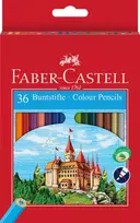 Spalvoti pieštukai Faber-Castell Castle, 36 spalvos