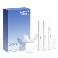 ALPINE WHITE_SET Balinimo LED lempa + balinamasis gelis 6ml + kandiklis + dantų atspalvių skalė