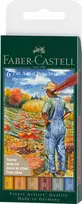 Teptukiniai rašikliai piešimui Faber-Castell Pitt Artist Pen, Harvest, 6 spalvų