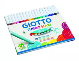 Flomasteriai Fila Giotto Turbo Maxi, 18 spalvų