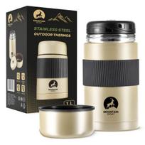 Maisto termosas pietų termosas Mountain Goat 1L auksinis - termo indas maistui, sriubos termosas, kelioninis termosas