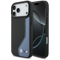BMW M Carbon Logo MagSafe iPhone 17 Pro Max case, blue