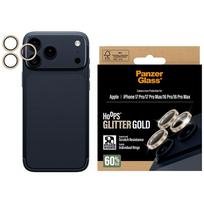 PanzerGlass Tempered glass for lensHoops Glitter for iPhone 17 Pro / 17 Pro Max / 16 Pro / 16 Pro Max gold