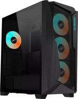 Gigabyte C301 Midi Tower PC Case, E-ATX, Tempered Glass, 4 Fans, Black | GB-C301G | 4719331553371