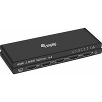 Equip Equip HDMI Splitter 2.0 4 Port Ultra Slim 4K/60Hz Black | 332717 | 4015867226315