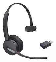 Yealink WH64 Hybrid Mono UC Laisvų rankų įranga Bevielis Su lankeliu Biuras / skambučių centras Mikro USB Bluetooth Juoda