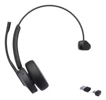 Yealink BH70 Mono UC Laisvų rankų įranga Bevielis Su lankeliu Biuras / skambučių centras USB Type-C / USB Type-A Bluetooth Juoda