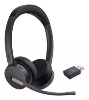 Yealink WH64 Hybrid Dual UC Laisvų rankų įranga Bevielis Su lankeliu Biuras / skambučių centras Mikro USB Bluetooth Juoda