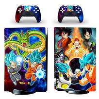 Dragon Ball Z DBZ Super Son Goku Vegeta odos lipdukų lipdukai, skirti PS5 Disc Edition konsolei