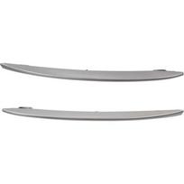2x 10-13 BMW 5 serijos F10 F11 priekinio buferio apatinės grotelės sidabrinis apdailos elementas