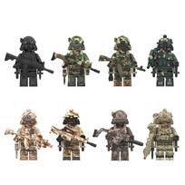 Kolekcija-Berniukų Policijos Komandos Minifigūrėlės Konstruktorius Žaislai