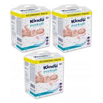 Kindii Pure & Soft vienkartiniai vystymo paklotai 40x60 cm, 3x30 vnt. (3 pakuotės)