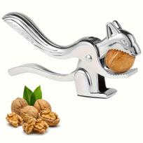 Dekoratyvinis cinko lydinio riešutlaužis voverės formos, patvarus, neslystantis graikinių, pekaninių, lazdynų, migdolų atidarytuvas su svirties mechanizmu namams ir virtuvei