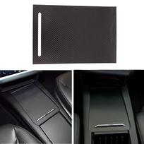 Anglies pluošto stiliaus centrinės konsolės porankio dėžutės lipduko dangtelis, skirtas Tesla Model SX