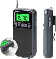 Nešiojamas AM/FM radijas su LED, LCD, žadintuvas, 1 vnt