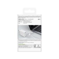 Puro PROLITE 45W USB-C sieninis įkroviklis – baltas