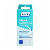 TePe Bridge & Implant Floss, dantų siūlas implantams ir tiltams, 30 vnt.