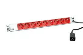 Bachmann 333.936 elektros tinklo ilgintuvas 2 m 9 AC išvestis(ys / čių) Vidaus Pilka, Raudona